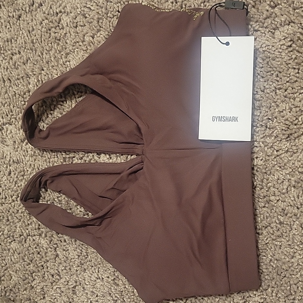 Gymshark Whitney Simmons Sports Bra Size xs Chocolate